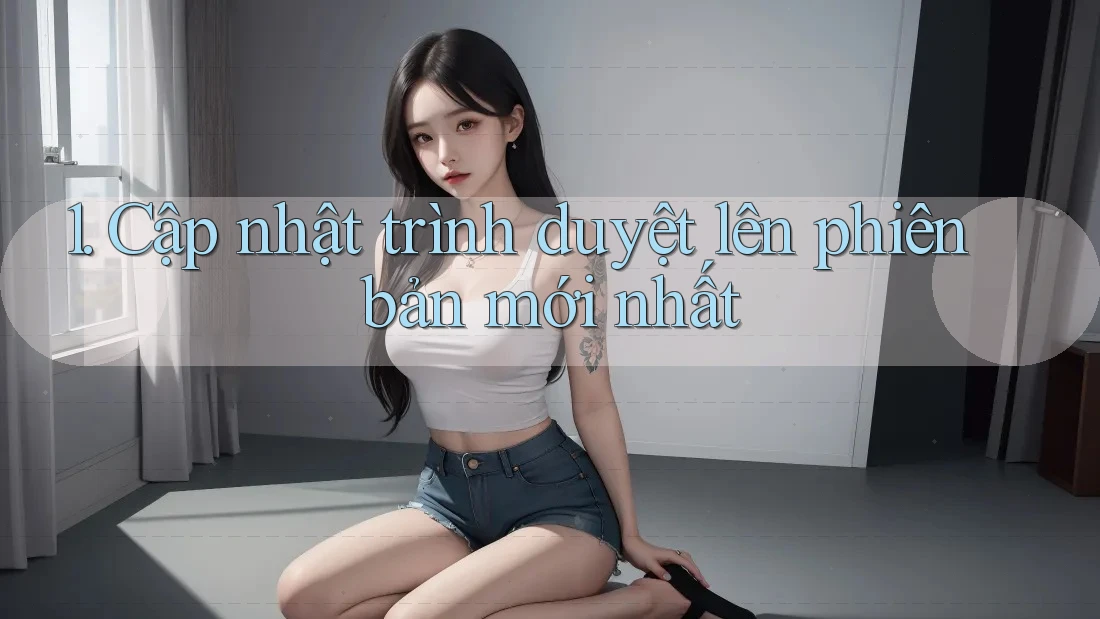 1. Cập nhật trình duyệt lên phiên bản mới nhất 1. Cập nhật trình duyệt lên phiên bản mới nhất
