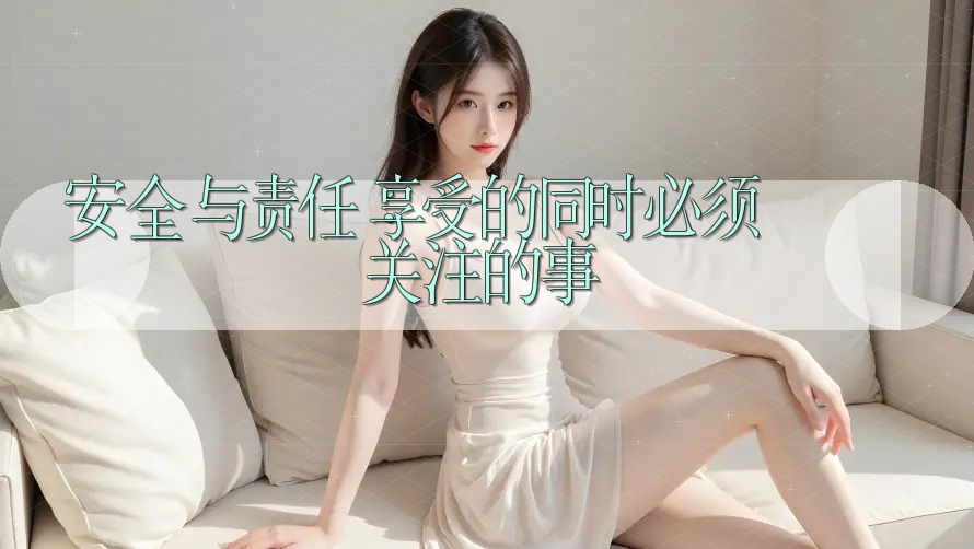 安全与责任：享受的同时必须关注的事