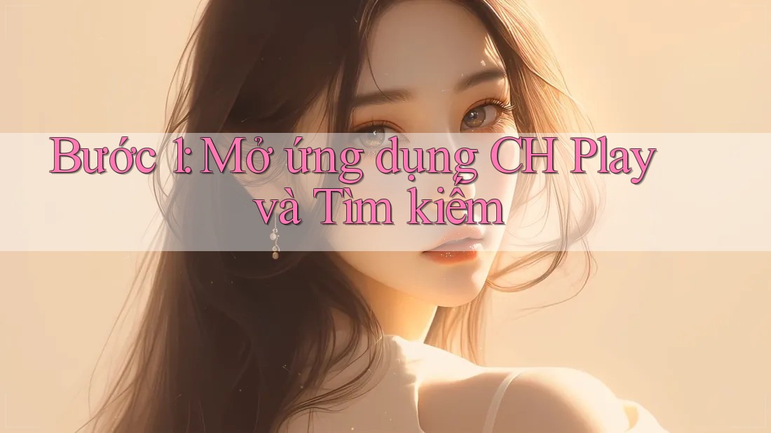 Bước 1: Mở ứng dụng CH Play và Tìm kiếm