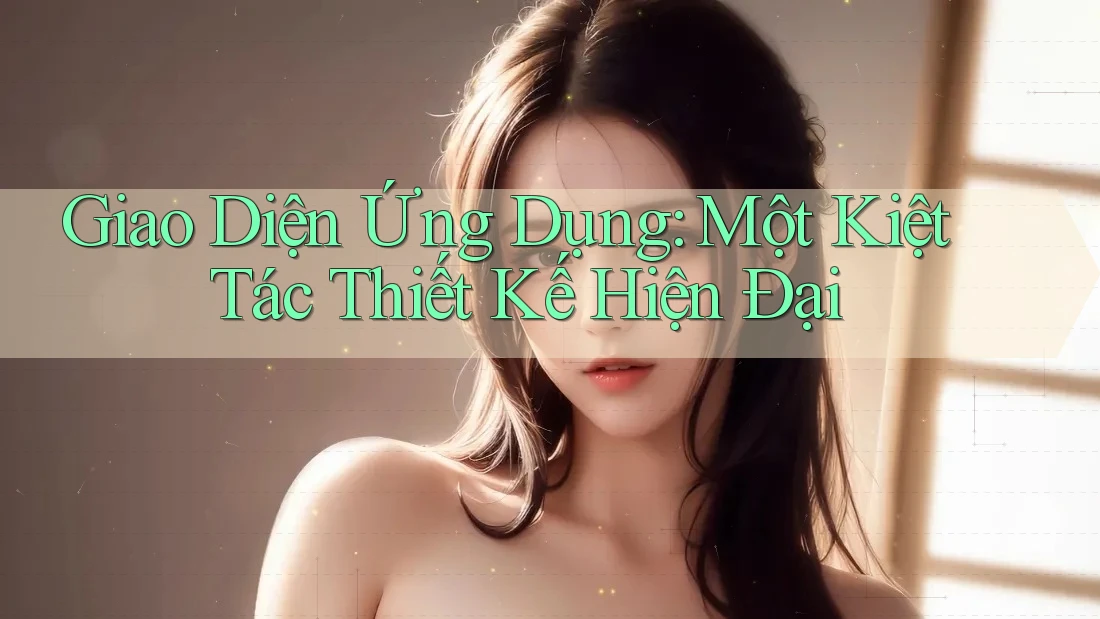 Giao Diện Ứng Dụng: Một Kiệt Tác Thiết Kế Hiện Đại Giao Diện Ứng Dụng: Một Kiệt Tác Thiết Kế Hiện Đại