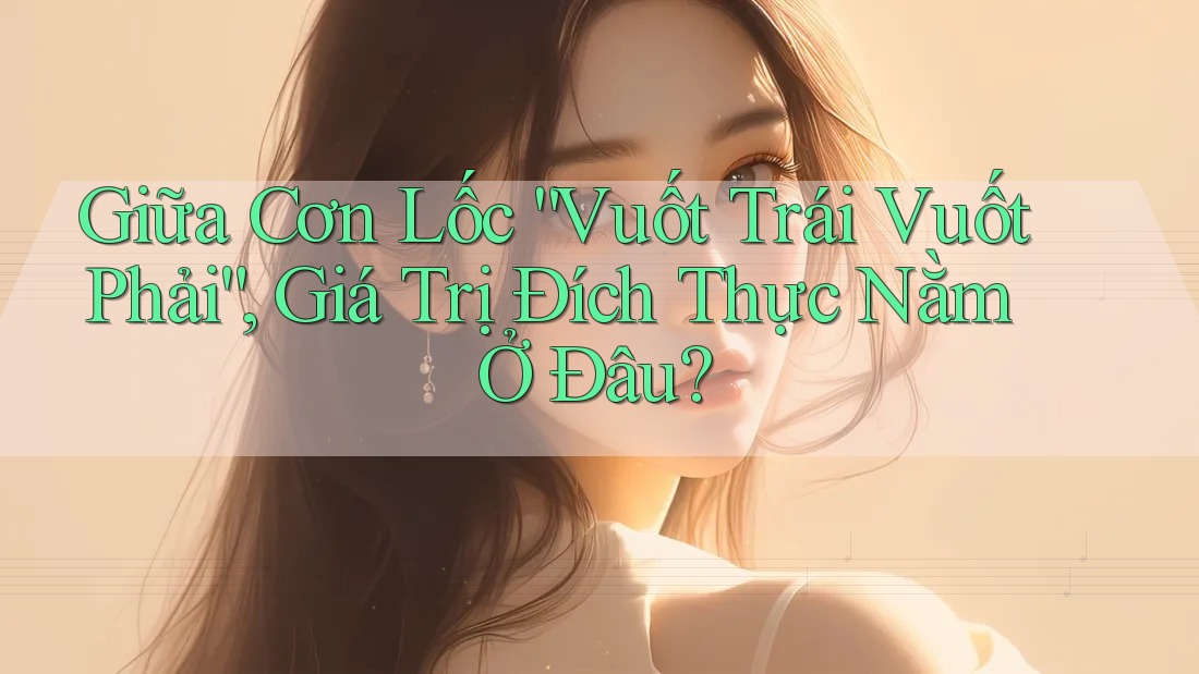 Giữa Cơn Lốc “Vuốt Trái Vuốt Phải”, Giá Trị Đích Thực Nằm Ở Đâu? Giữa Cơn Lốc “Vuốt Trái Vuốt Phải”, Giá Trị Đích Thực Nằm Ở Đâu?