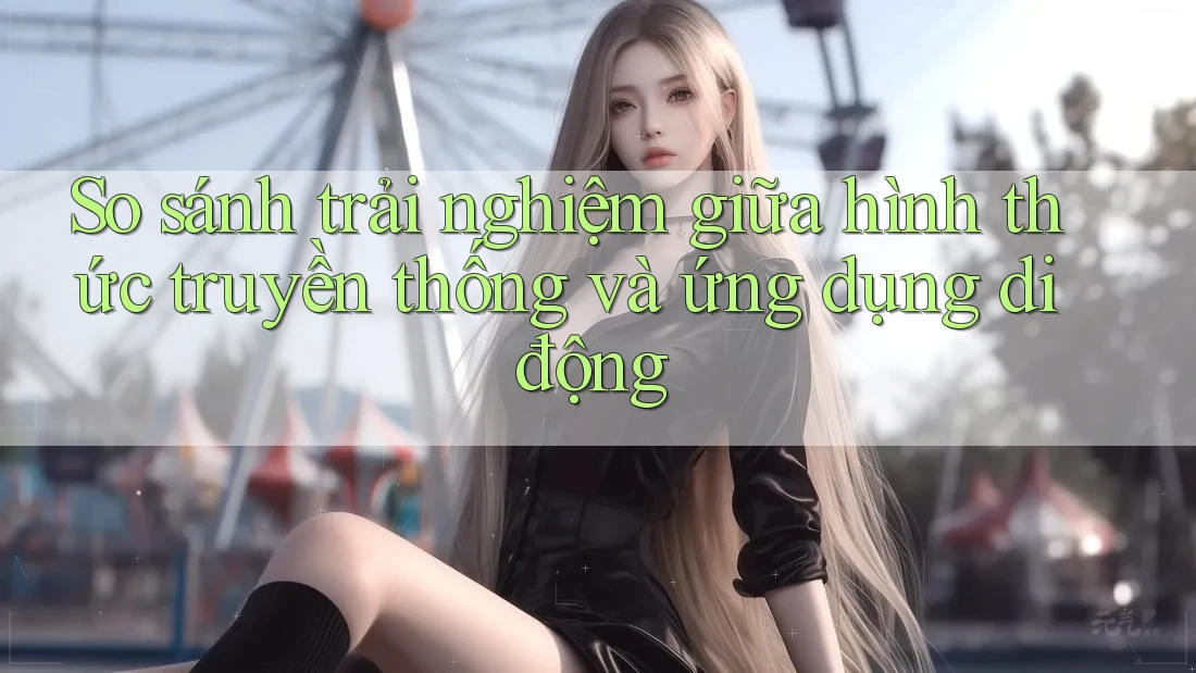 So sánh trải nghiệm giữa hình thức truyền thống và ứng dụng di động So sánh trải nghiệm giữa hình thức truyền thống và ứng dụng di động