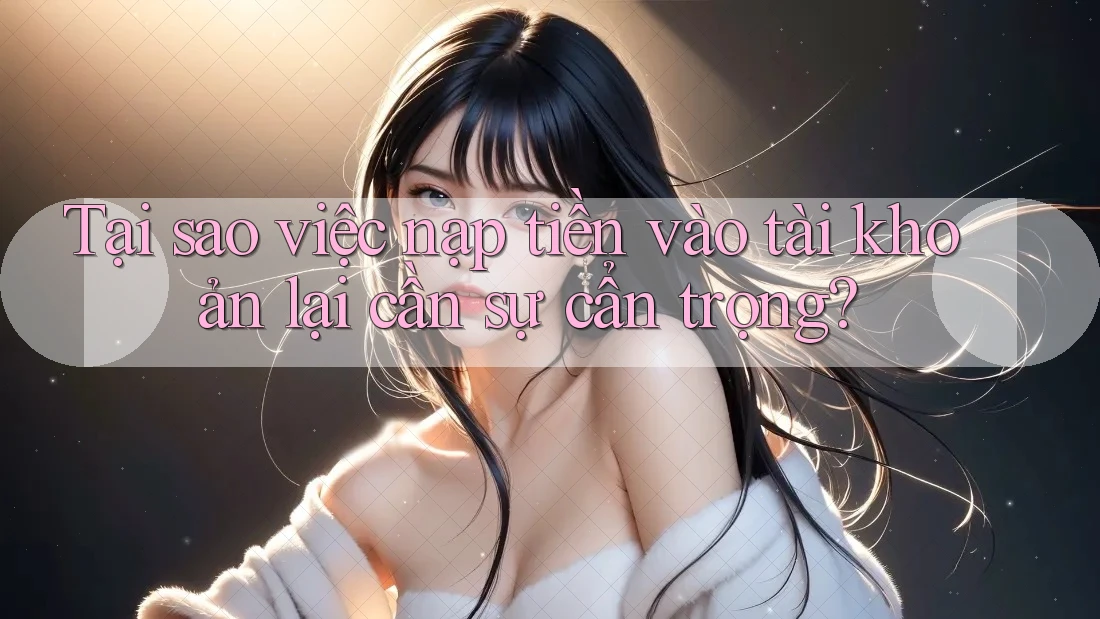 Tại sao việc nạp tiền vào tài khoản lại cần sự cẩn trọng? Tại sao việc nạp tiền vào tài khoản lại cần sự cẩn trọng?