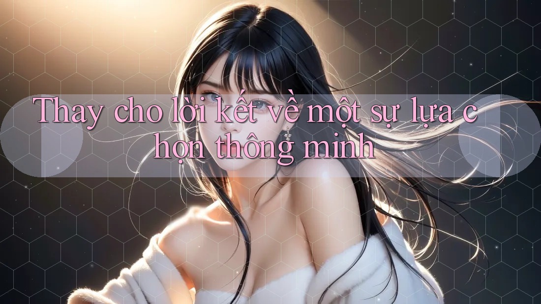 Thay cho lời kết về một sự lựa chọn thông minh