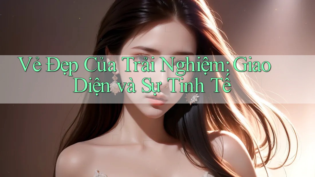 Vẻ Đẹp Của Trải Nghiệm: Giao Diện và Sự Tinh Tế Vẻ Đẹp Của Trải Nghiệm: Giao Diện và Sự Tinh Tế